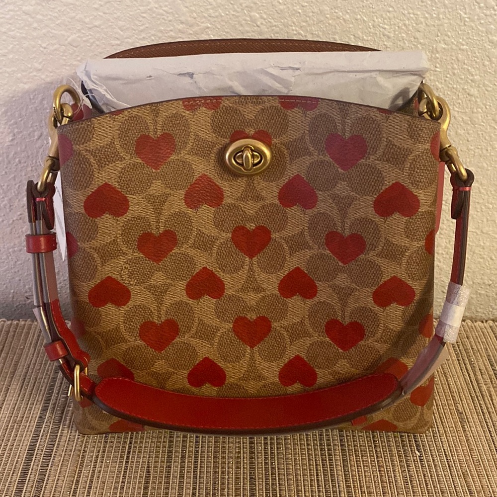 Coach Willow Hearts Crossbody Bag